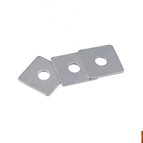 Ocelové zinkové ploché čtvercové podložky DIN436